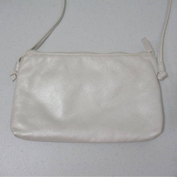 Bags by Pinky Vintage White Leather Shoulder Bag - Picture 6 of 16